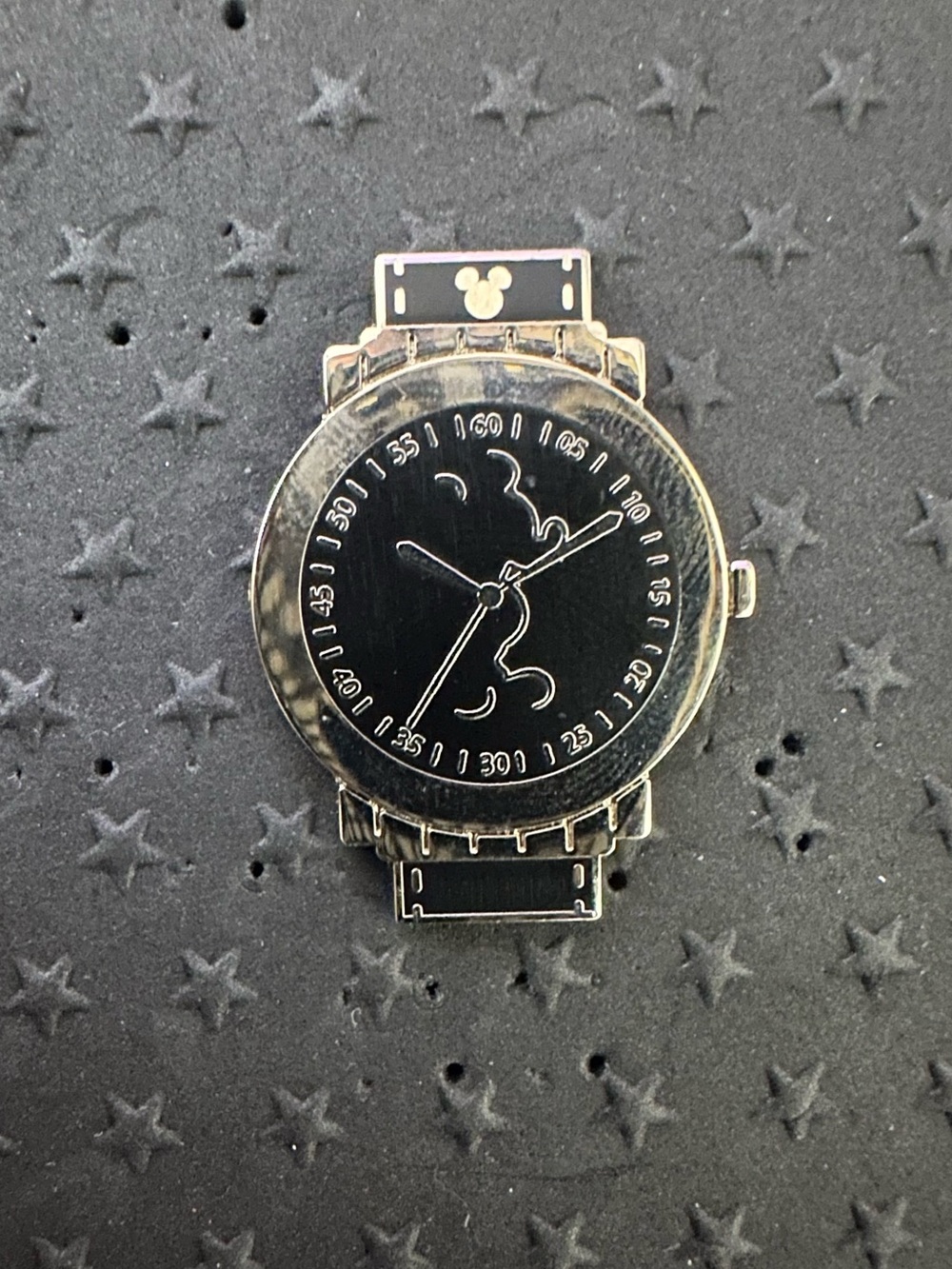 Disney Hidden Mickey Watch Mickey Pin Black
